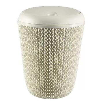 Vannas istabas atkritumu spainis Knit 7L Ø22x30cm balts 0800777X64 Curver (0800777X64)