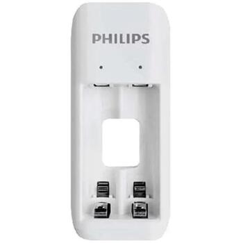 Philips SCB2070NB/00 akumulatoru lādētājs, 2xAAA 700mAh, 230V, 2 kanāli, Micro USB, Ni-MH (SCB2070NB/00)