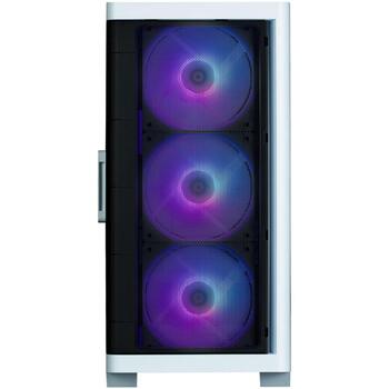 Zalman M4 ARGB White, корпус Mini Tower, 4 вентилятора, 2xUSB 3.0, Audio, Mic, USB 2.0, ARGB, закаленное стекло (M4 White)