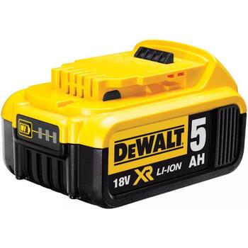 Dewalt Akumulators DCB184-XJ, 18 V, 5 Ah, Li-Ion, 1 gab., bez atmiņas efekta, pārkaršanas aizsardzība (DCB184-XJ)