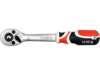 Yato трещоточная рукоятка YT-0730, 155 мм, 1/4