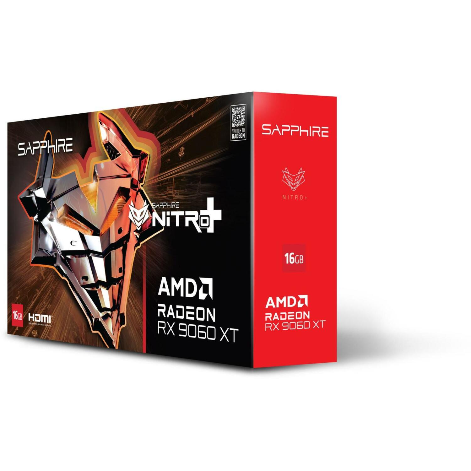 Sapphire Видеокарта 11350-01-20G 16GB GDDR6, PCIe x16 5.0, 7680x4320, 3 вентилятора, AMD FreeSync (11350-01-20G)