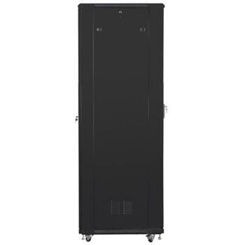 Lanberg Напольный стойка 19 37U FF01-8837-12B, 800x800mm, 800kg, IP20, 4 слота для вентиляторов, 4 вертикальные направляющие (FF01-8837-12B)