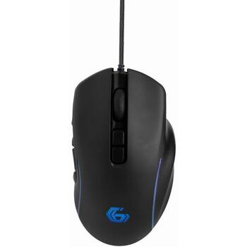 Gembird USB оптическая игровая мышь MUSG-RAGNAR-RX500, 12000 DPI, 12 кнопок, эргономичный дизайн, LED подсветка (MUSG-RAGNAR-RX500)