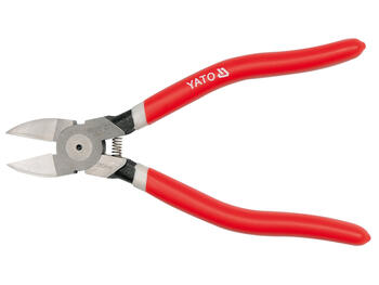 Yato Боковые кусачки YT-1952, 180 мм, 6 мм, 60CrV, 56-62 HRC, 43-48 HRC, рукоятка ПВХ, пружина, для резки пластика (YT-1952)