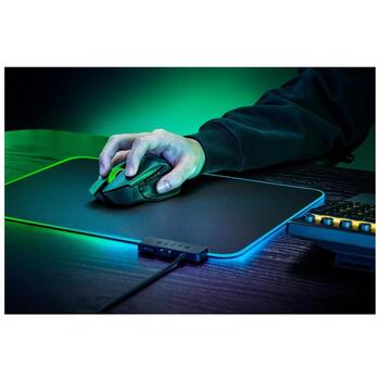 Razer spēļu pele Basilisk V3 X HyperSpeed RZ01-04870300-R3G1, 18000 dpi, 7 pogas, optiskā, bezvadu, Bluetooth, USB, balta (RZ01-04870300-R3G1)