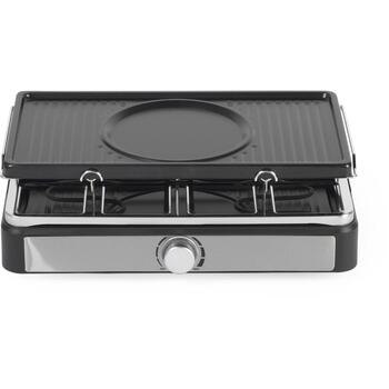 Salter Набор для раклета и фондю EK4513VDE, 1400W, 8 сковородок, 1,3л кастрюля, 6 вилок, антипригарное покрытие (EK4513VDE)