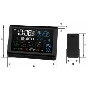 Manta Метеостанция MTO200B, 5V, 1 включенный датчик, 3 поддерживаемых датчика, 80м диапазон, цветной дисплей (MTO200B)