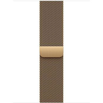 Ремешок для умных часов Apple MJNK4ZM/A, 42мм, Radiant Gold, Milanese Loop, 130-180мм, 60% переработанная нержавеющая сталь (MJNK4ZM/A)