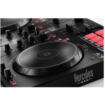 Hercules DJ контроллер DJControl Inpulse 300 MK2, DJ Essentials Kit, USB подключение, колонки, 2 канала (4781049)