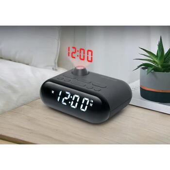 Muse будильник-радио M-179 P, AC 230 V, FM 20 предустановленных станций, проекция времени (M-179 P)