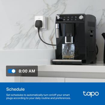TP-Link Tapo P110M viedais kontaktdakša, 13A, 2990W, 2.4GHz WiFi, Matter, enerģijas uzraudzība, kompakta (TAPO P110M)