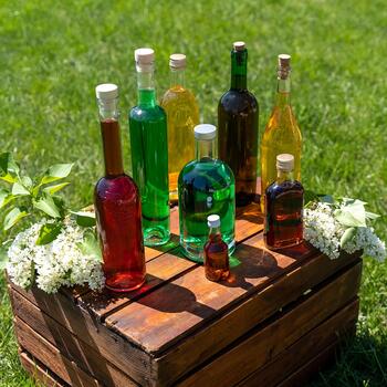 Browin stikla pudele Marina 631703, 500ml, korķa aizbāznis, dekoratīva (631703)