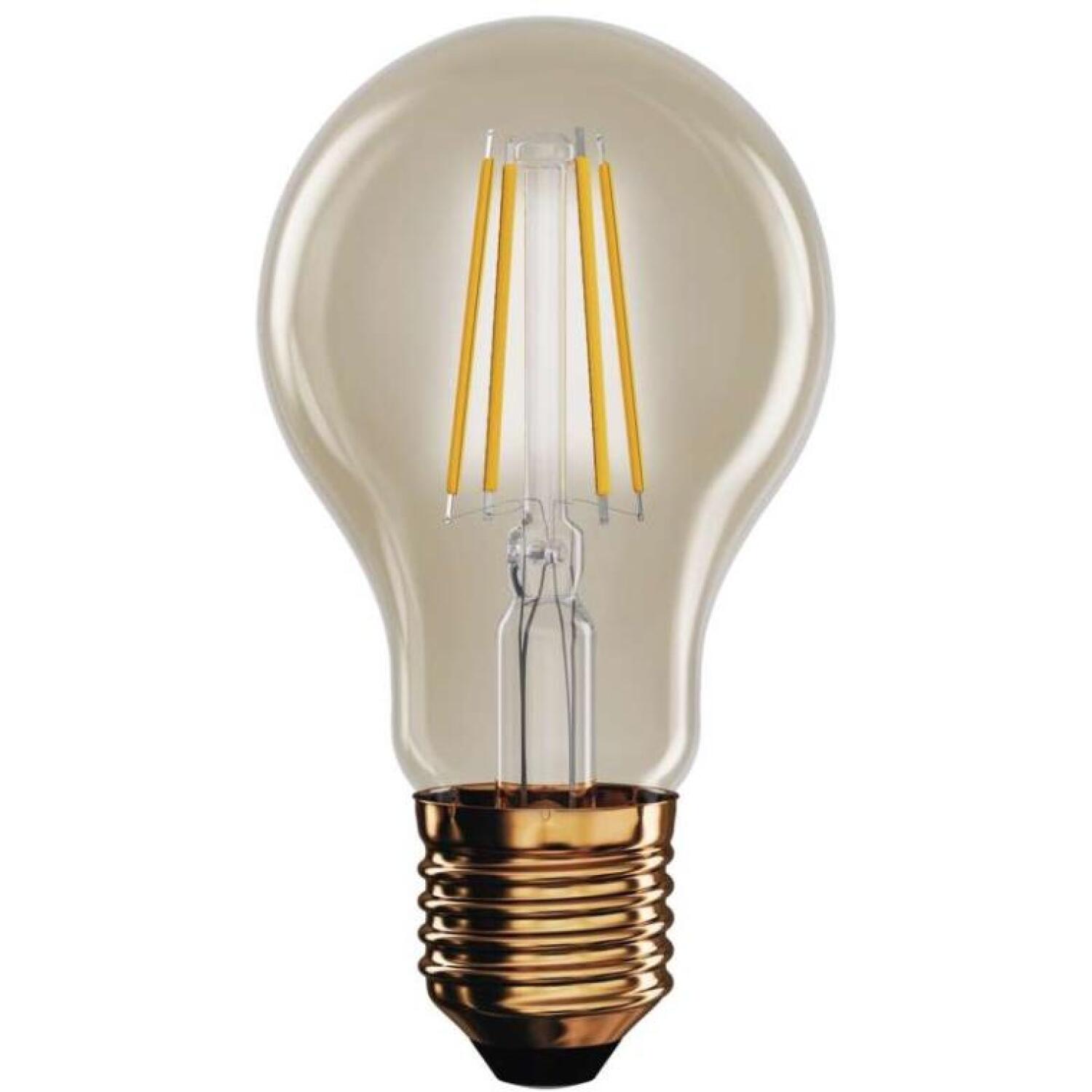 Emos LED лампочка Vintage A60 Z55032, 4,5 Вт, 420 лм, 230 В/50 Гц, 320°, 2200 K, E27, 25 000 часов, 4 чипа, теплый белый (Z55032)