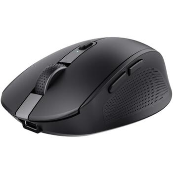 Trust Ozaa Мышь USB Оптическая WRL 24819, 3200 DPI, 6 кнопок, беспроводная, USB Type-A, Bluetooth, перезаряжаемая, тихий клик (24819)