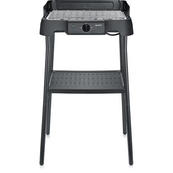Severin Гриль PG 008594, 2000W, 380x220mm, решетка из нержавеющей стали, быстрое нагревание, съемные детали, стабильная подставка (PG 008594)