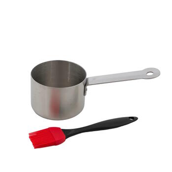 Barbecook емкость для соуса из нержавеющей стали с силиконовой кистью для маринадов 10.5x7.5x23см BC-ACC-7211 (BC-ACC-7211)