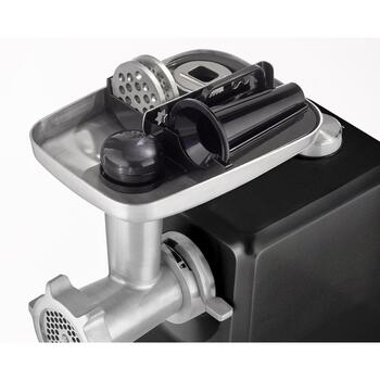 Caso Gaļas malšanas iekārta FW 2500 02874, 2500 W, 2 ātrumi, 2.5 kg/min, 3 nerūsējošā tērauda griešanas plāksnes, desu pildītājs (02874)