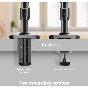 Onkron monitors dispeja piederums G75-B, maksimālā svara jauda 12 kg, minimālais ekrāna izmērs 33 cm (G75-B)