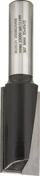 Pirkstfrēze D=20 mm L=40 mm, kāts 12 mm, Rokas frēzēm, malu frēzēm GROPJU FRĒZE STANDARD FOR WOOD, 2608628468, BOSCH (2608628468)