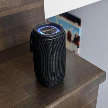 Tellur Bluetooth колонка TLL161261, 12W, 15.2x7.75x7.75cm, 2x6W RMS, 7ч воспроизведения, MicroSD, USB-C, TWS, стерео, черный (TLL161261)