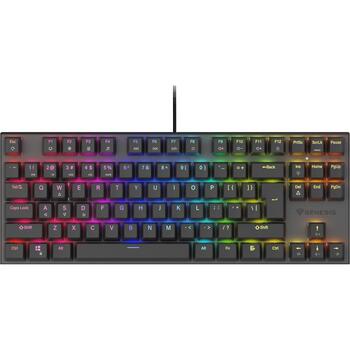 Genesis Thor 303 TKL клавиатура NKG-1881, USB, QWERTY US, механическая, Outemu Peach Silent, RGB, черная (NKG-1881)