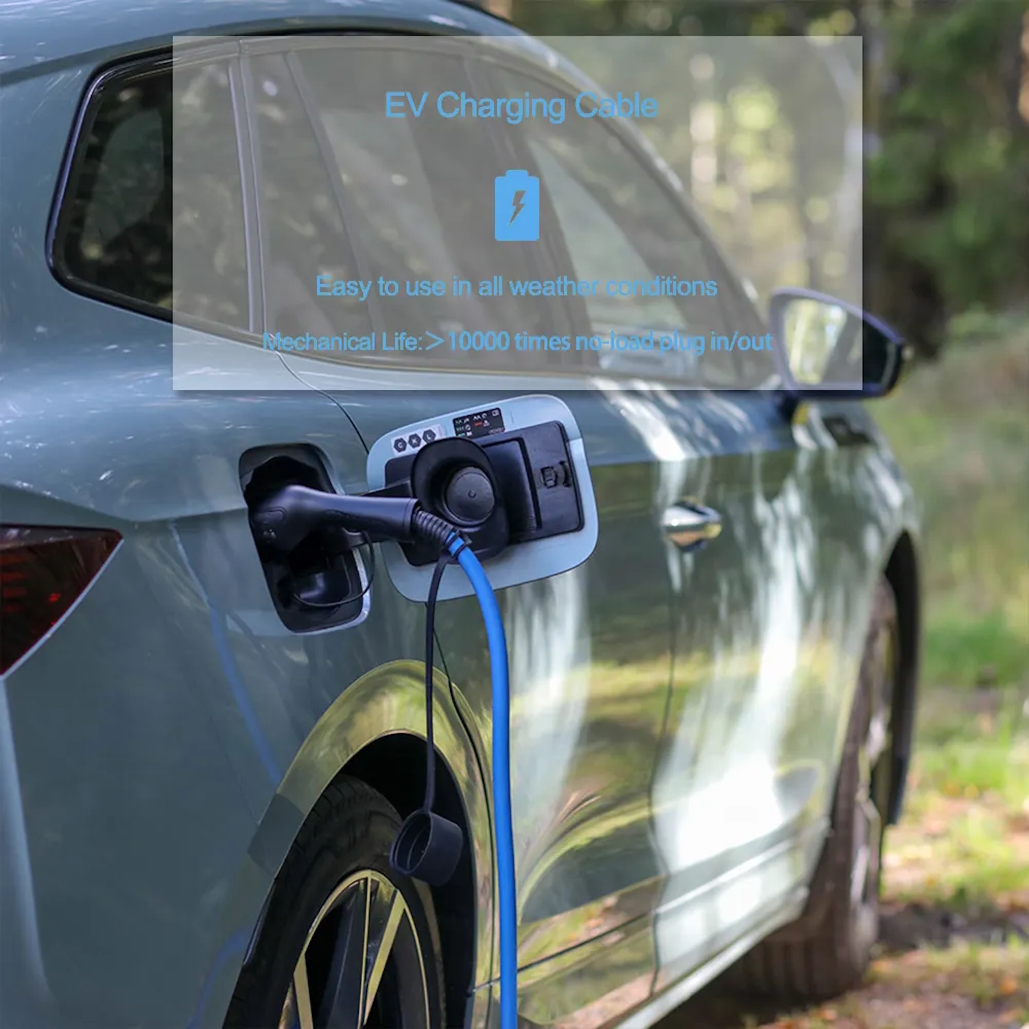 EV Charge Premium ES CE универсальный зарядный кабель 22 кВт, 32A, Type 2 – Type 2, длина 5 м, чёрный (AUX325T2)