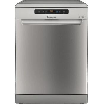 Indesit посудомоечная машина D2F HD624 AS, 60 см, 14 комплектов, 9 программ, класс E, дисплей, серебристый (D2F HD624 AS)