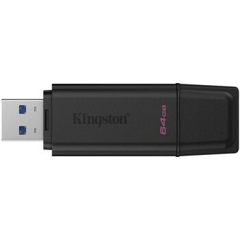 Kingston DataTraveler USB 3.2 Gen 1 DTXG2/64GB, 64GB, USB Type-A, черный, кольцо для ключей, колпачок (DTXG2/64GB)