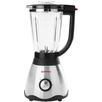 Gastroback Блендер 41003, 850 W, 1.5 l, 0.9 m, 2 скорости, нержавеющая сталь, импульсный режим, дробилка льда (41003)