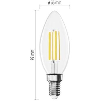 Emos LED свеча ZF3D42, 5,9 Вт, 230 В, 806 лм, теплый белый, 360°, 25 000 часов, E14 (ZF3D42)