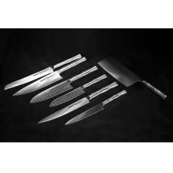 SAMURA BAMBOO steika nazis SBA-0031, 110 mm, AUS-8 tērauds, 58-59 HRC, nerūsējošā tērauda rokturis (SBA-0031)