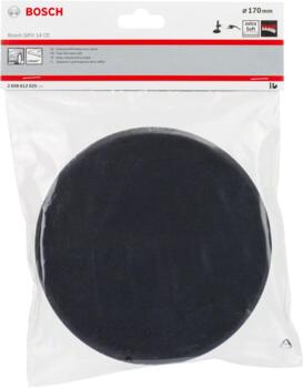Pulēšanas pamatne, īpaši mīksta, melna,170mm,GPO14, Pulētājiem CIETS PUTU MATERIĀLA DISKS, 2608612025 BOSCH (2608612025)