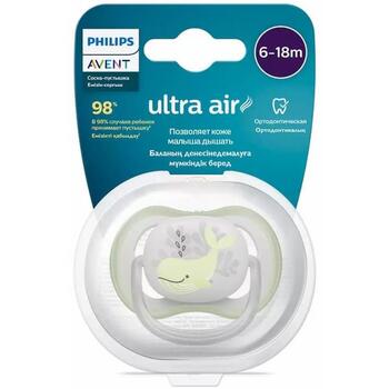 Philips Avent пустышка Ultra Air Deco SCF086/05, дизайн кит, 6-18M, 1 шт., силикон, ортодонтическая (SCF086/05)