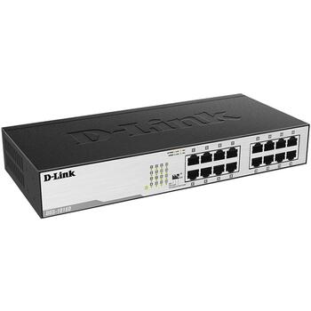 D-Link 16-Port Gigabit неуправляемый настольный коммутатор DGS-1016D/E, 16 x 10/100/1000, управление потоком, полный дуплекс (DGS-1016D/E)