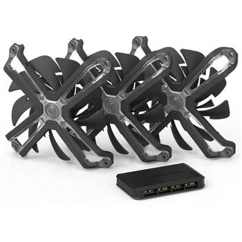 Zalman Ventilators ZM-SF120A3, 120mm, 100 g, 12 cm, 800-1500 RPM, 28 dB, 54 CFM, PWM, FDB, 9 lāpstiņas (ZM-SF120A3)