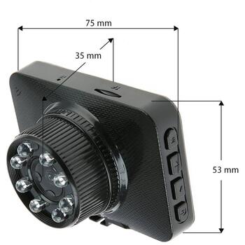 Manta автомобильный видеорегистратор DVR302H, 1080 x 720 - 30 к/с, 2,4