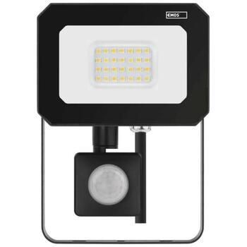Emos LED прожектор ZS2323, 20 Вт, 2000 лм, IP44, нейтральный белый, 120°, PIR датчик, алюминий (ZS2323)
