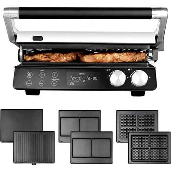 Gastroback Gourmet BBQ Advanced Smart 42423, 2400W, 6 в 1 устройство, 5 автоматических программ, LCD, компактное хранение (42423)