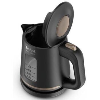 Tefal KI533811 Электрический чайник, 2400 W, 1 L, пластик, 360° поворотная база, черный (KI533811)