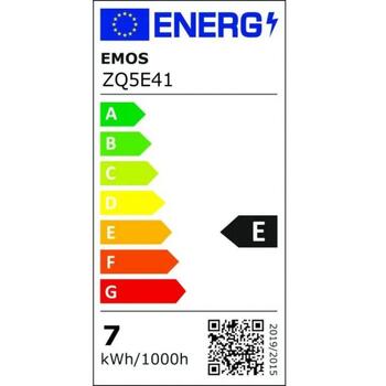 Emos LED лампочка Classic A60 ZQ5E41, 7 W, 806 lm, 220-240 V~, 50/60 Гц, 30 000 часов, E27, теплый белый (ZQ5E41)