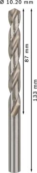 HSS-G urbji metālam 10,2mm, 5gab., Urbjmašīnām/skrūvgriežiem PRO METAL HSS-G STANDARTA SPIRĀLVEIDA URBJA GARUMS, 2608585523, BOSCH (2608585523)
