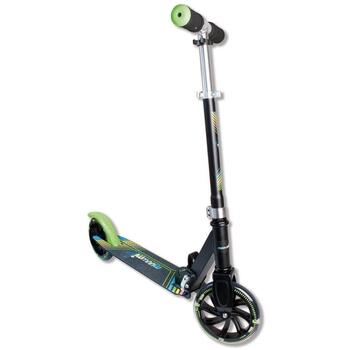 Muuwmi Aluminium Scooter NEON AU 337, 180mm, 82A, ABEC 5, складной, светящиеся колеса, тормоз, 71-92см, 100кг (AU 337)