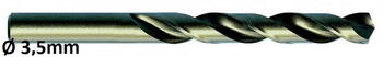 Exact Metāla urbis DIN338 74035, Ø3,5mm, 10gab., HSSE-Co5 (74035)