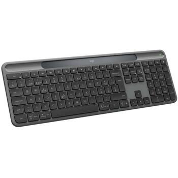 Logitech Tastatūra KWL SLIM SOLAR USB 920-013779, saules enerģija, QWERTY, 10m bezvadu diapazons, 10 miljoni taustiņu (920-013779)