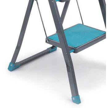 Beldray LA023957SPFEU7 2-ступенчатая лестница, 81см, 46.5см, 51см, 4.28кг, металл, нескользящие ступени, складная (LA023957SPFEU7)