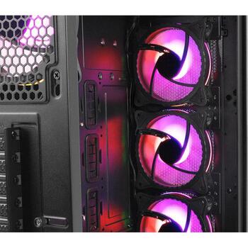 Genesis Datora korpuss IRID 505 ARGB NPC-1518, Mid Tower ATX, 4x120mm ARGB ventilatori, 7x2.5 collu, 2x3.5 collu, USB 3.0, USB 2.0 (NPC-1518)