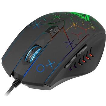 Tracer GAMEZONE XO USB мышь TRAMYS46797, 800-1600 dpi, 6 кнопок, 1 колесо, 1.3 м кабель, RGB подсветка (TRAMYS46797)