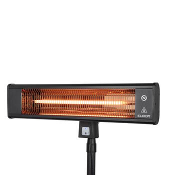 Eurom TH1800S инфракрасный напольный обогреватель для террасы 1800W IP65 пульт управления до 15m2 чёрный (333978)