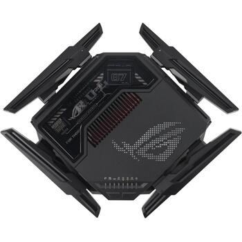 Asus игровой маршрутизатор ROG Rapture GT-BE98 90IG08F0-MO9A0V, 802.11ax, 10/100/1000 Mbit/s, 1 x RJ-45, 5G, MU-MiMO, 8 антенн (90IG08F0-MO9A0V)